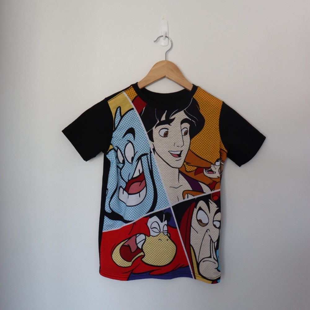 Disney Aladdin Character Comic-style T-Shirt